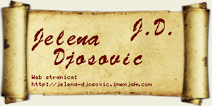 Jelena Đošović vizit kartica